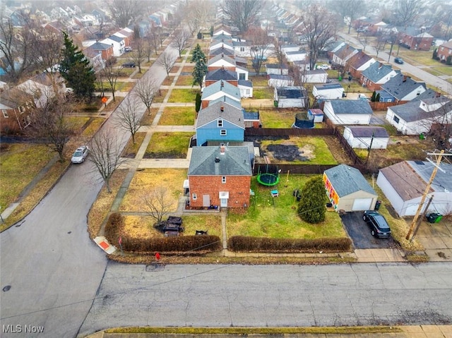 birds eye view of property featuring a residential view