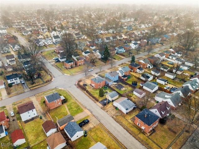 birds eye view of property featuring a residential view