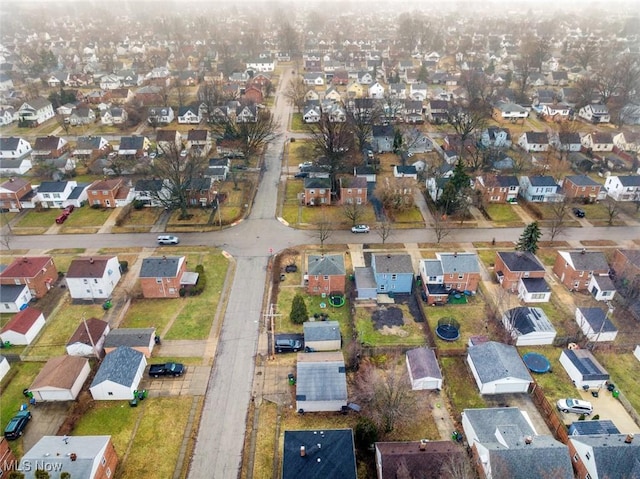 birds eye view of property featuring a residential view