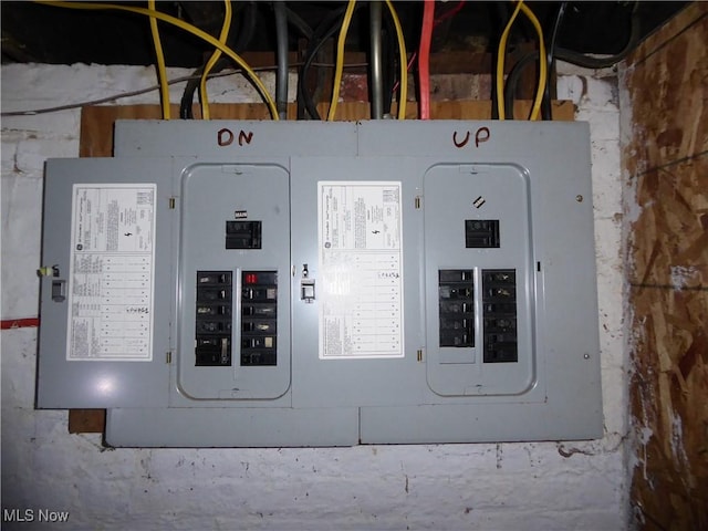 utility room with electric panel