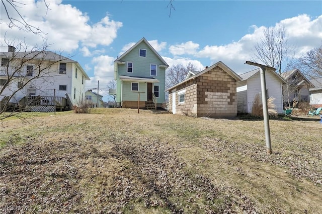 view of rear view of property