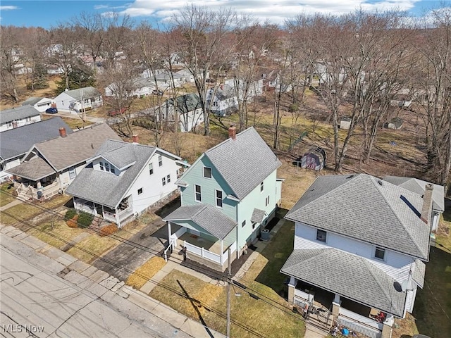 drone / aerial view featuring a residential view