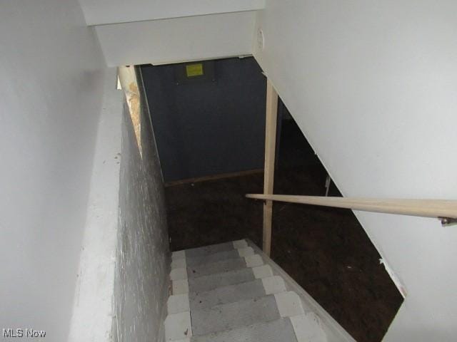 view of staircase