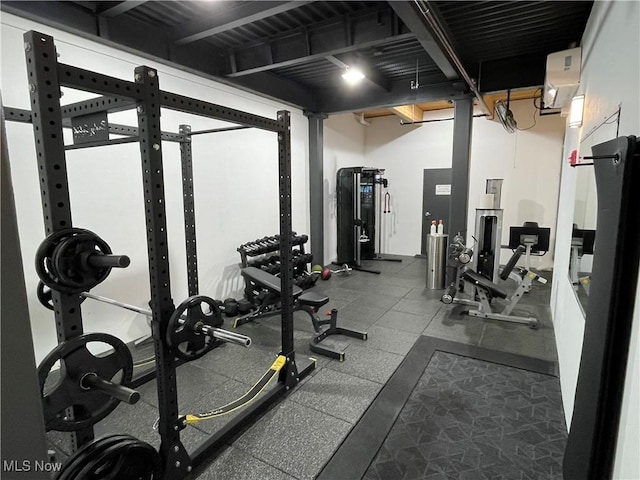 view of workout area