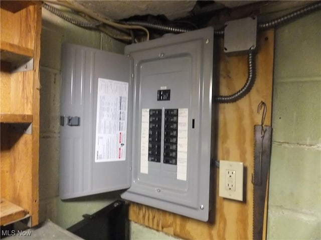 utility room featuring electric panel