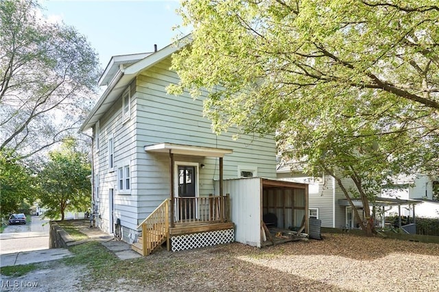 view of back of property