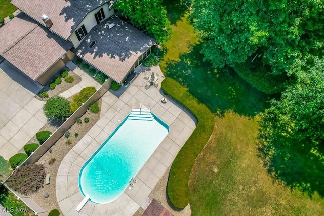 birds eye view of property