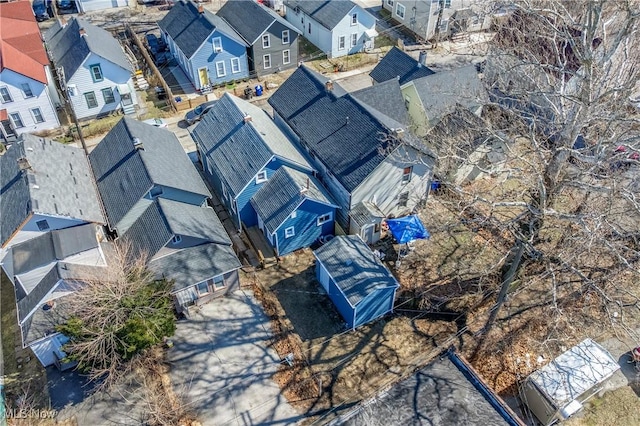 birds eye view of property featuring a residential view