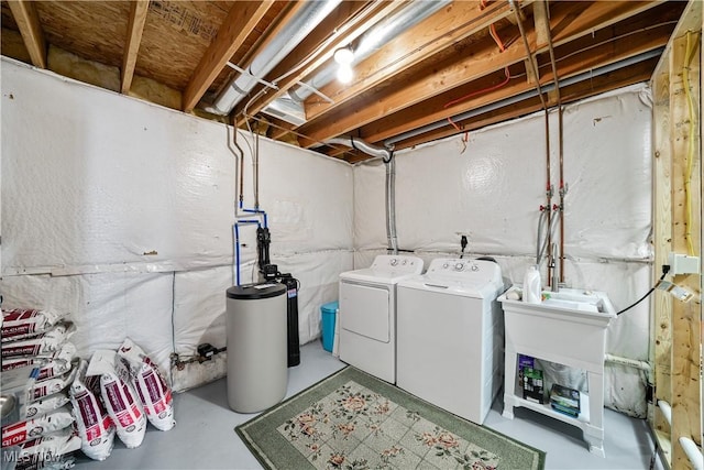 laundry area with laundry area and washing machine and dryer