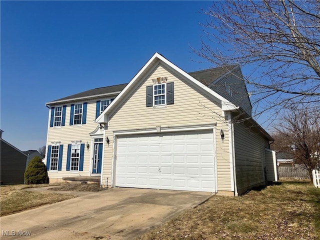 traditional-style home with driveway