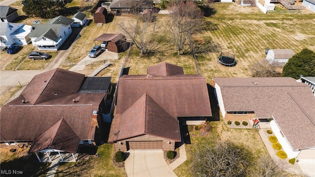 birds eye view of property featuring a residential view