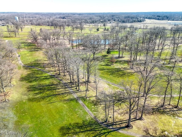 bird's eye view with a rural view