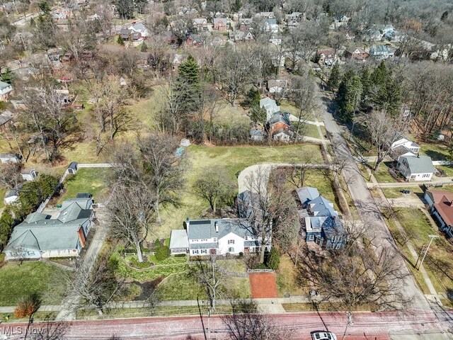 aerial view featuring a residential view