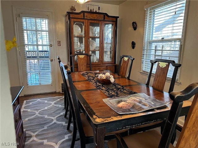 dining room featuring a healthy amount of sunlight