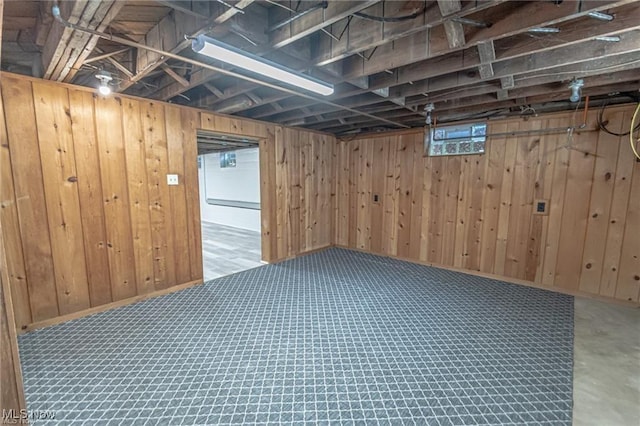 3164 Old Weymouth Rd, Medina, OH 44256 - finished below grade area featuring wood walls and carpet