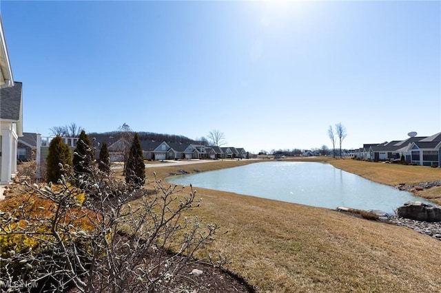 water view featuring a residential view