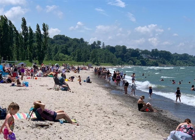 water view with a beach view