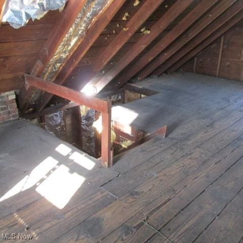 view of attic