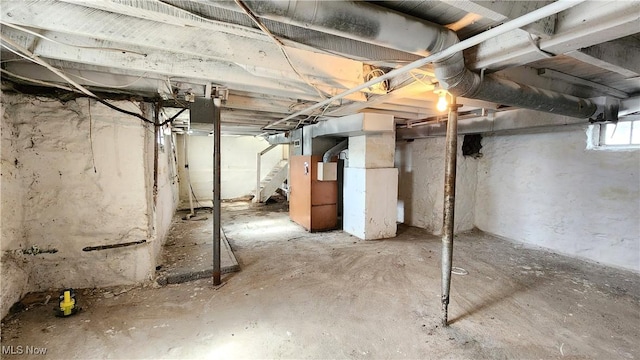 view of basement