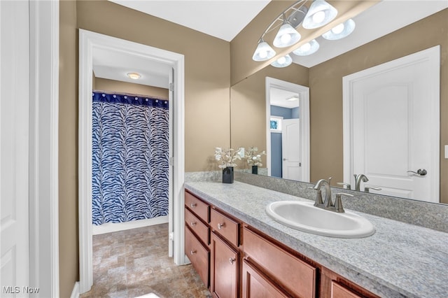 bathroom featuring vanity