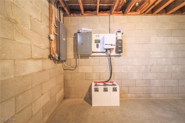 utility room featuring electric panel