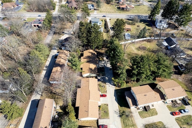 birds eye view of property featuring a residential view