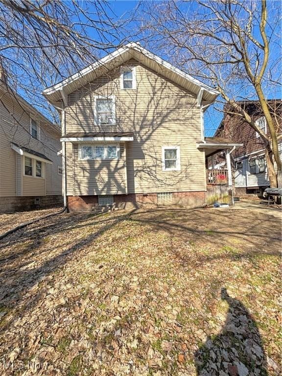 view of back of property