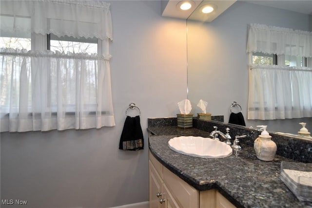 bathroom featuring vanity