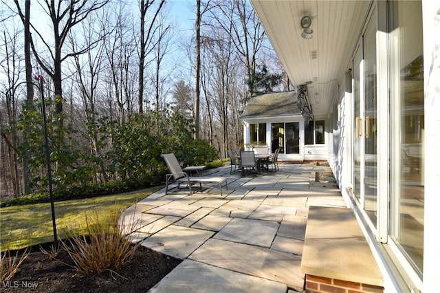 view of patio / terrace featuring outdoor dining space