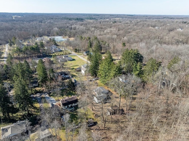 aerial view with a view of trees