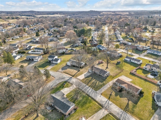 drone / aerial view featuring a residential view