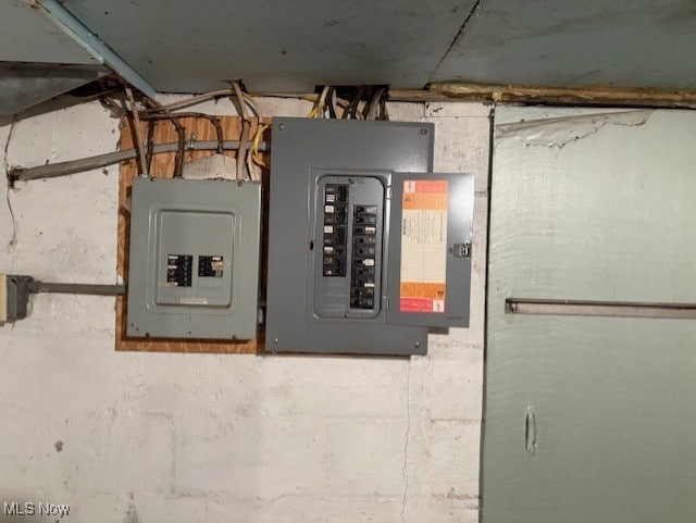 utility room with electric panel