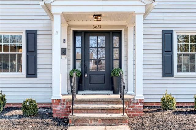 view of entrance to property