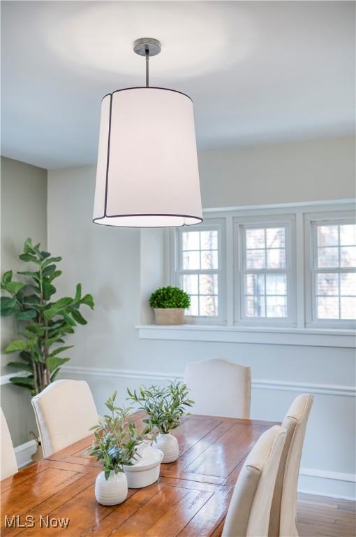 dining space featuring a healthy amount of sunlight