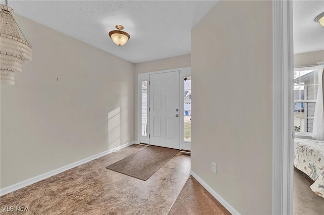 foyer with baseboards