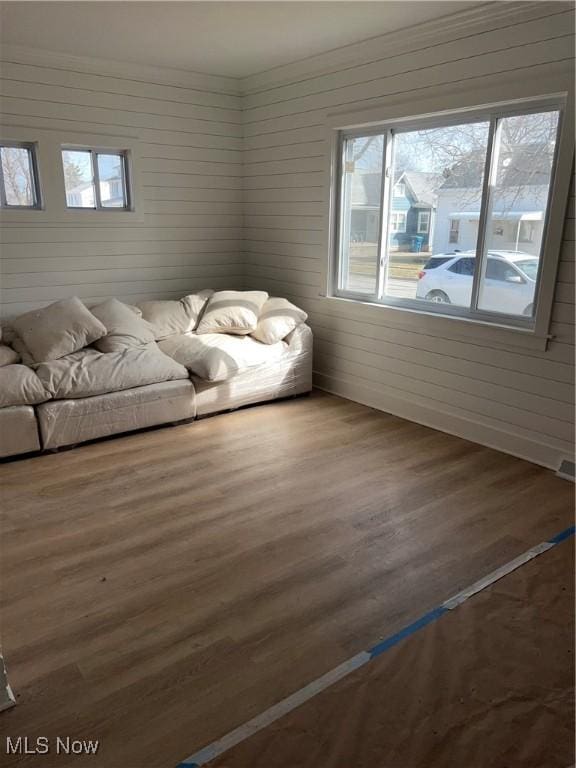 unfurnished bedroom featuring wood finished floors