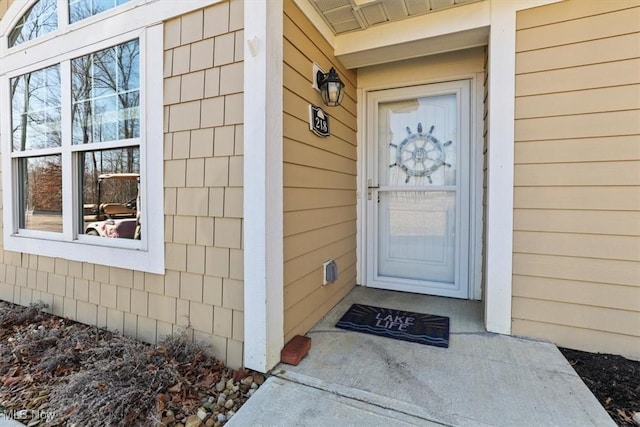 view of entrance to property