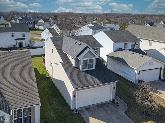 birds eye view of property featuring a residential view