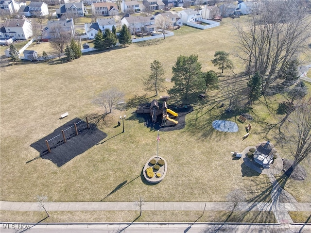 birds eye view of property featuring a residential view