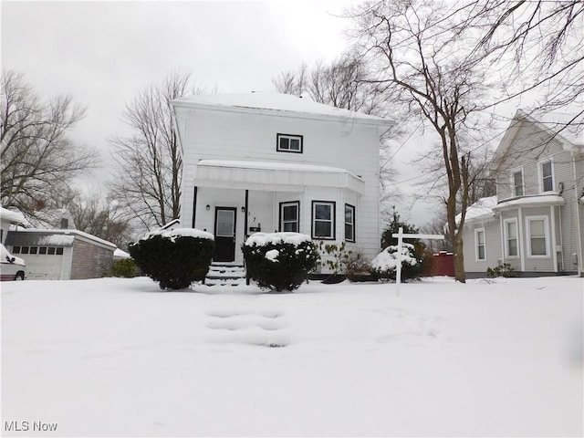 view of front of house featuring covered porch