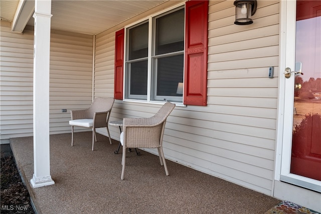 view of patio / terrace featuring a porch