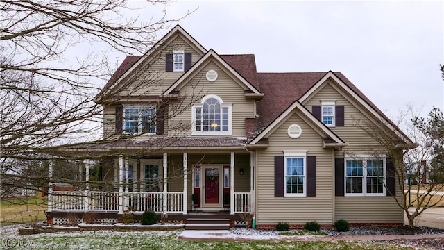 view of front of house featuring a porch