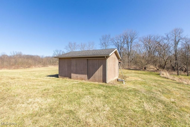 view of shed