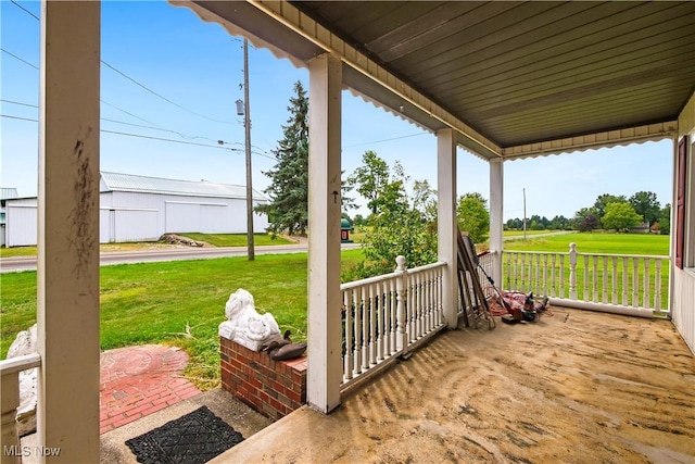 view of patio / terrace with covered porch