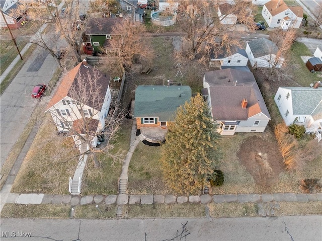 drone / aerial view featuring a residential view