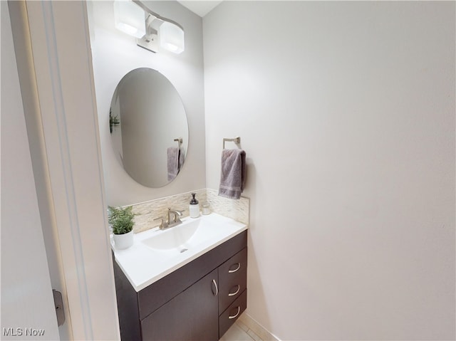 bathroom featuring vanity