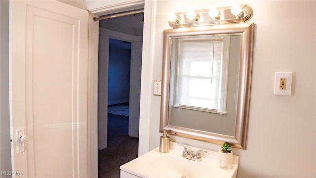 bathroom with vanity