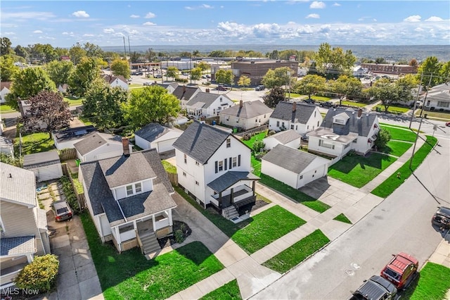 drone / aerial view featuring a residential view