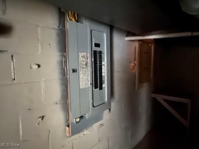 utility room with electric panel