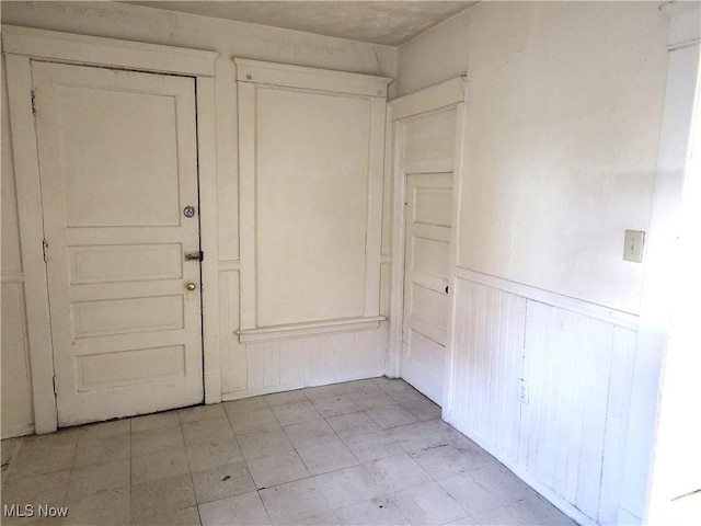 entrance foyer with wainscoting